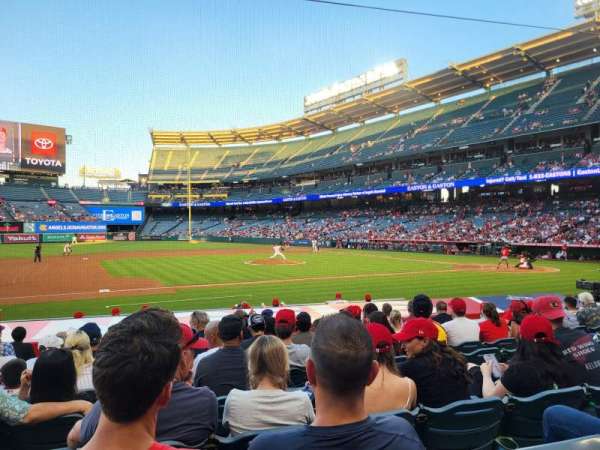 Angel Stadium, section: 111, row: M, seat: 9