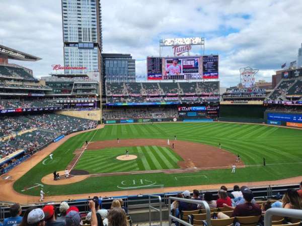 Target Field, section: D, row: 9, seat: 1
