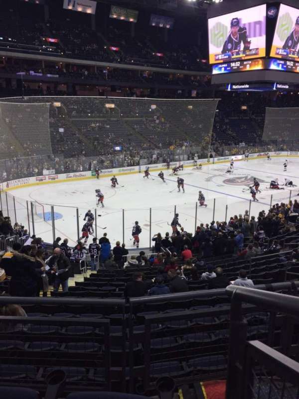 Nationwide Arena, section: 117, row: CC, seat: 1