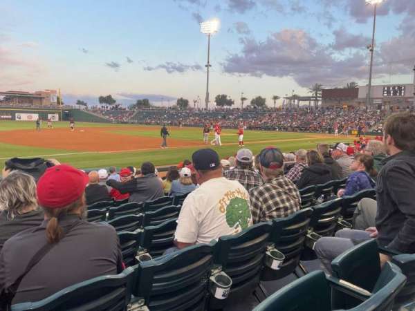 Goodyear Ballpark, section: 105, row: J, seat: 14