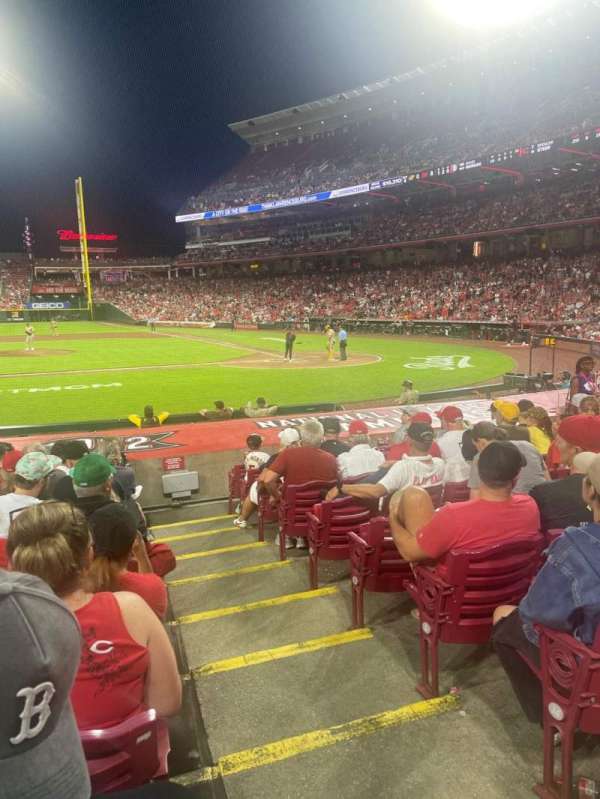 Great American Ball Park, section: 117, row: O, seat: 1