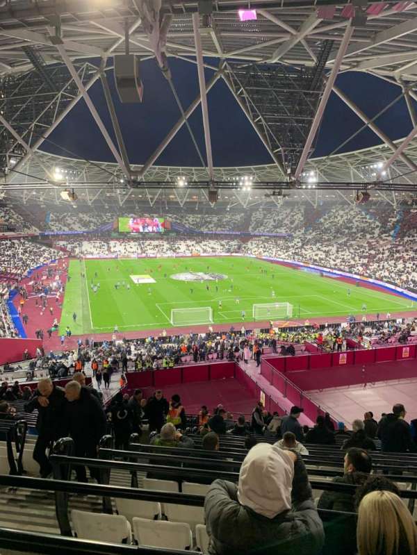 London Stadium, section: 219, row: 56, seat: 82