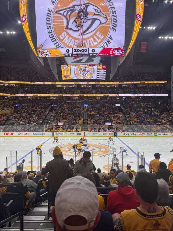 Bridgestone Arena, section: 106, row: D, seat: 20