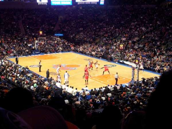 Madison Square Garden, section: 110, row: 25, seat: 14