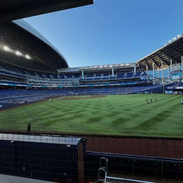 LoanDepot Park, section: 38, row: 1, seat: 18