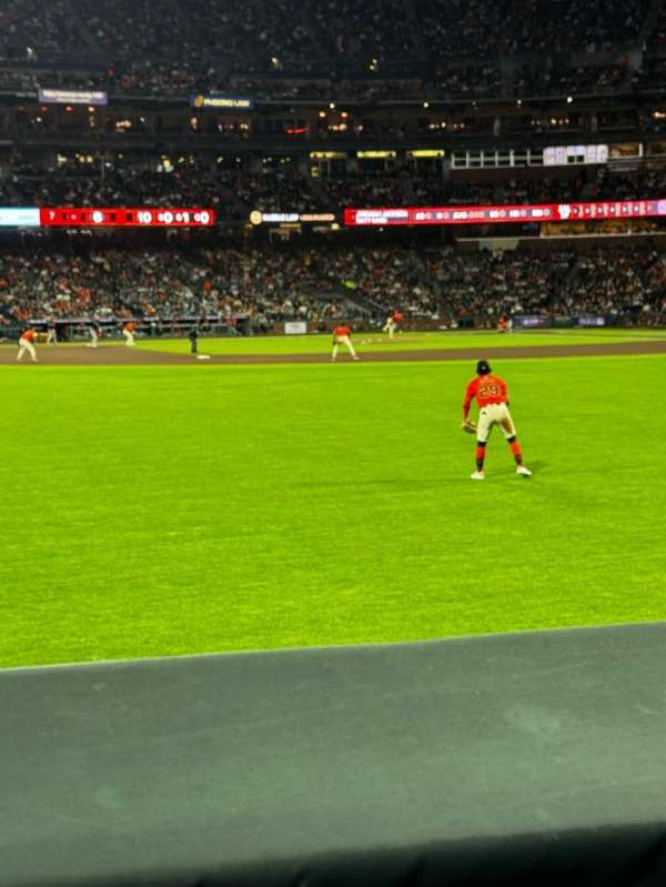 Oracle Park, section: 139, row: 1, seat: 13