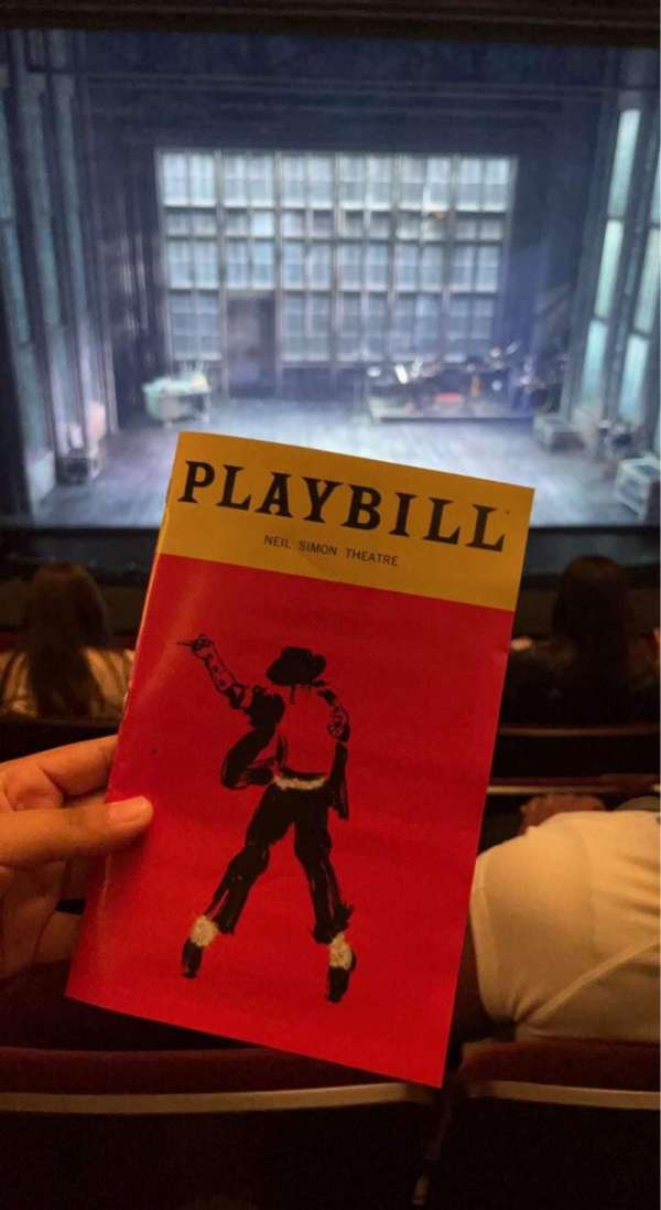 Neil Simon Theatre, section: Front Mezzanine, row: D, seat: 110