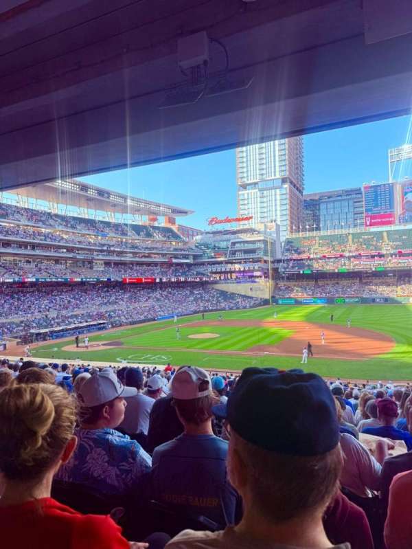 Target Field, section: 107, row: 23, seat: 4