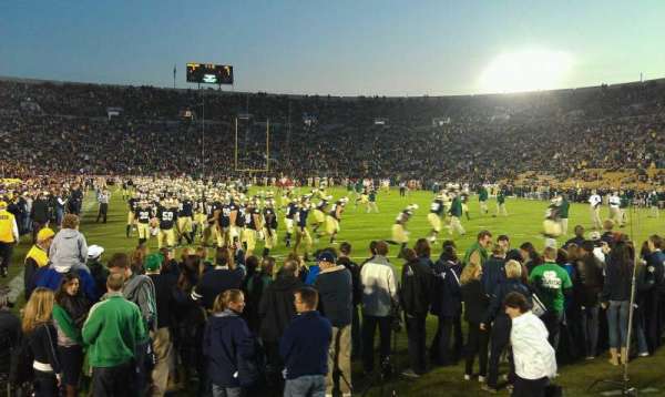 Notre Dame Stadium, section: 2, row: 4, seat: 17