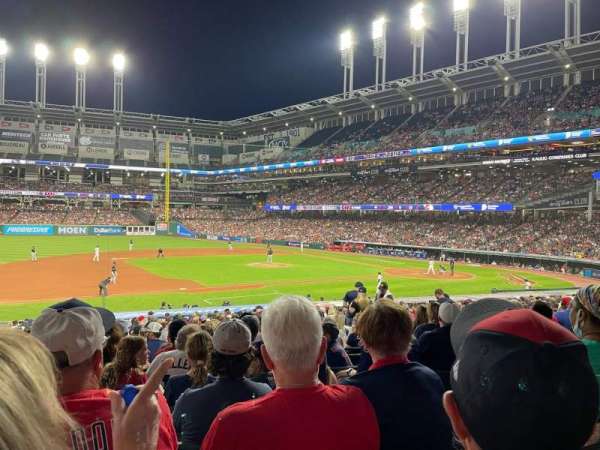 Progressive Field, section: 164, row: DD, seat: 7