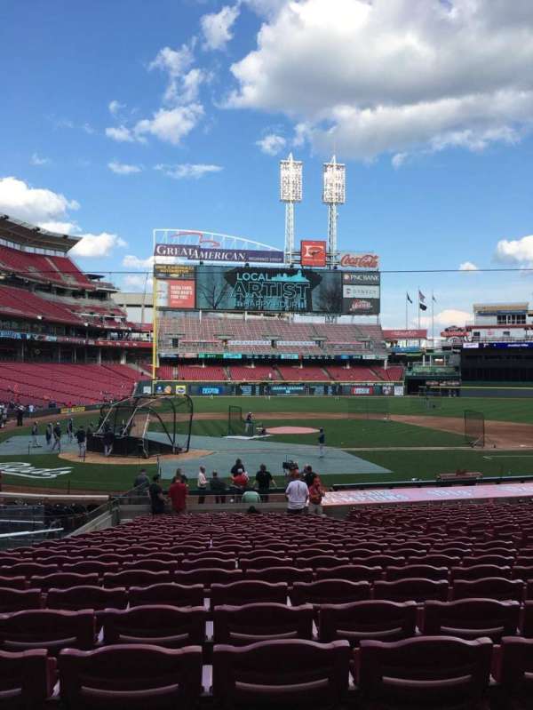 Great American Ball Park, section: 127, row: AA, seat: 9