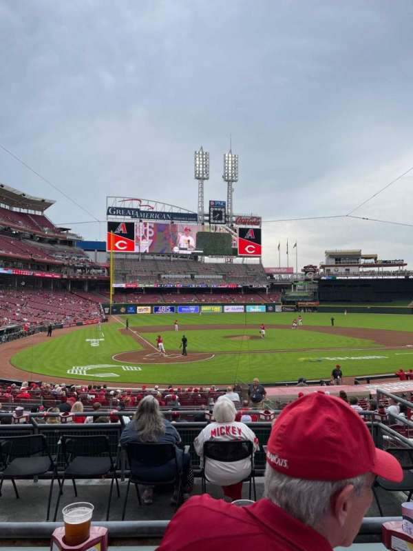 Great American Ball Park, section: 126, row: B, seat: 4