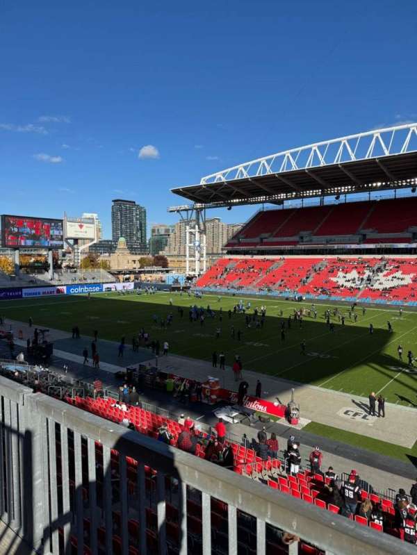 BMO Field, section: 221, row: 2, seat: 7