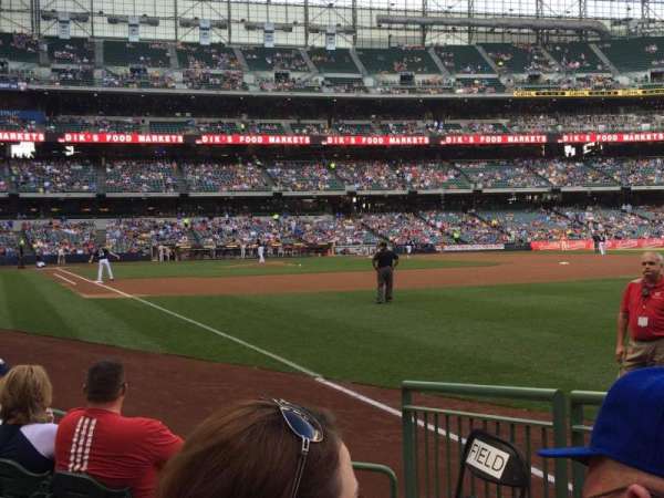 American Family Field, section: 109, row: 5, seat: 27