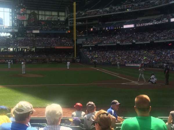American Family Field, section: 121, row: 10, seat: 2