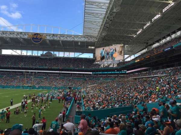 Hard Rock Stadium, section: 101, row: 15, seat: 10