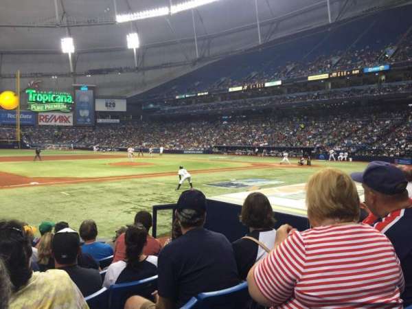 Tropicana Field, section: 119, row: M, seat: 9