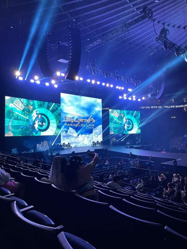 Oakland Arena, section: 115, row: 8, seat: 1