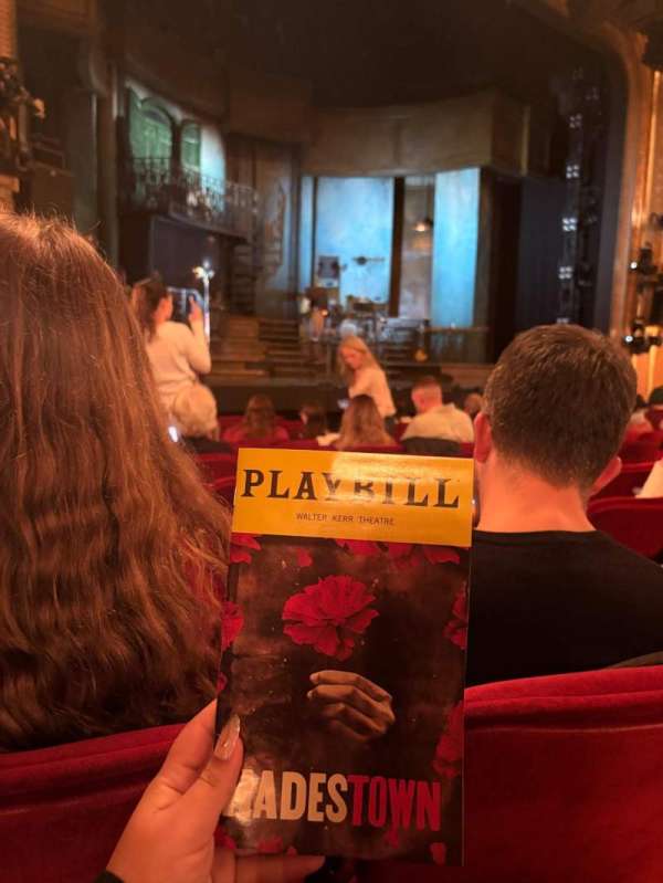 Walter Kerr Theatre, section: Orchestra L, row: M, seat: 15
