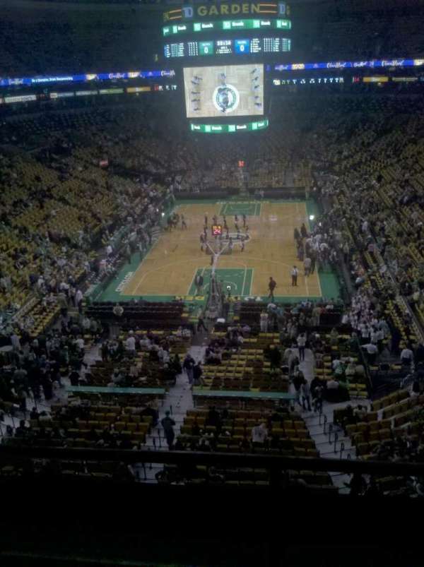 TD Garden, section: 323, row: 2, seat: 12