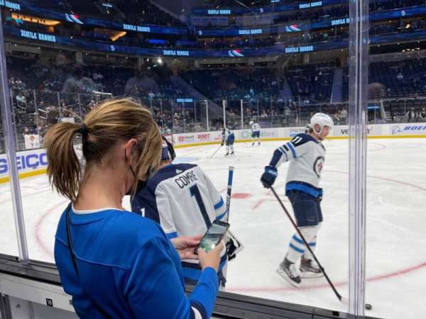 Climate Pledge Arena, section: Southeast Ice, row: AA, seat: 15
