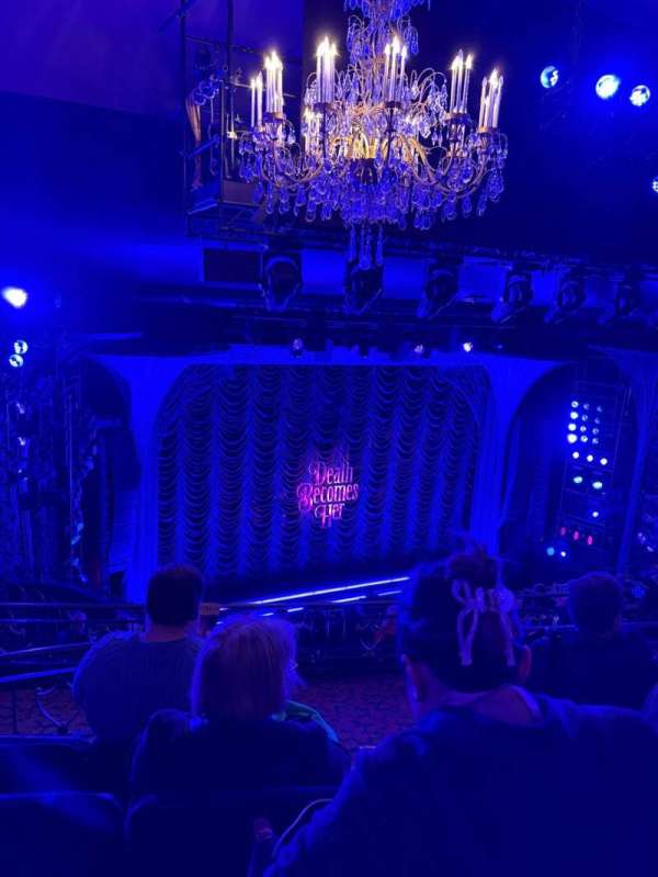 Lunt-Fontanne Theatre, section: Rear Mezzanine L, row: D, seat: 3