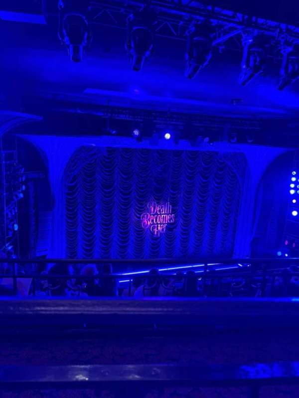 Lunt-Fontanne Theatre, section: Middle Mezzanine LC, row: A, seat: 125