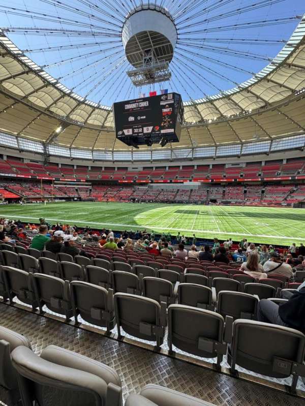 BC Place, section: 239, row: p, seat: 104