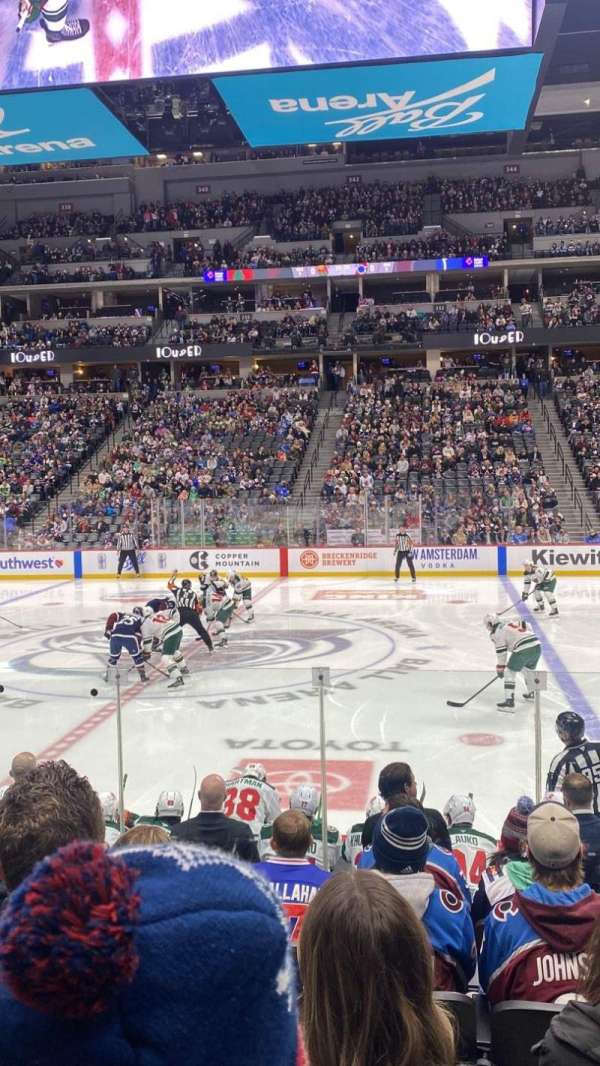 Ball Arena, section: 148, row: 9, seat: 10