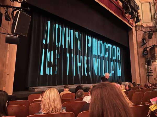 Booth Theatre, section: Orchestra L, row: E, seat: 9