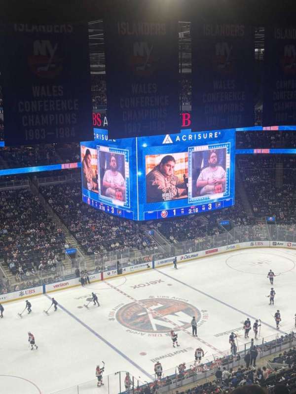 UBS Arena, section: 308, row: 8, seat: 21