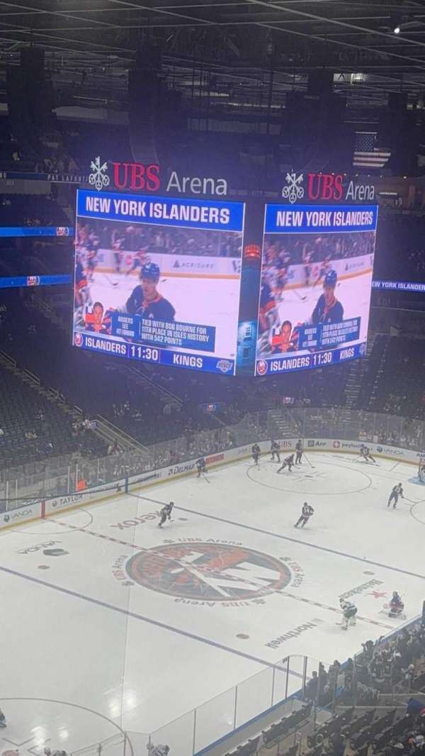 UBS Arena, section: 310, row: 3, seat: 9