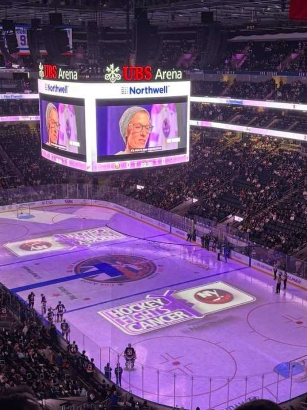 UBS Arena, section: 301, row: 4, seat: 4