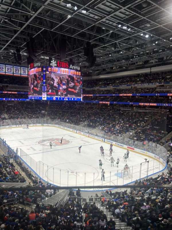 UBS Arena, section: 201A, row: 1, seat: 6