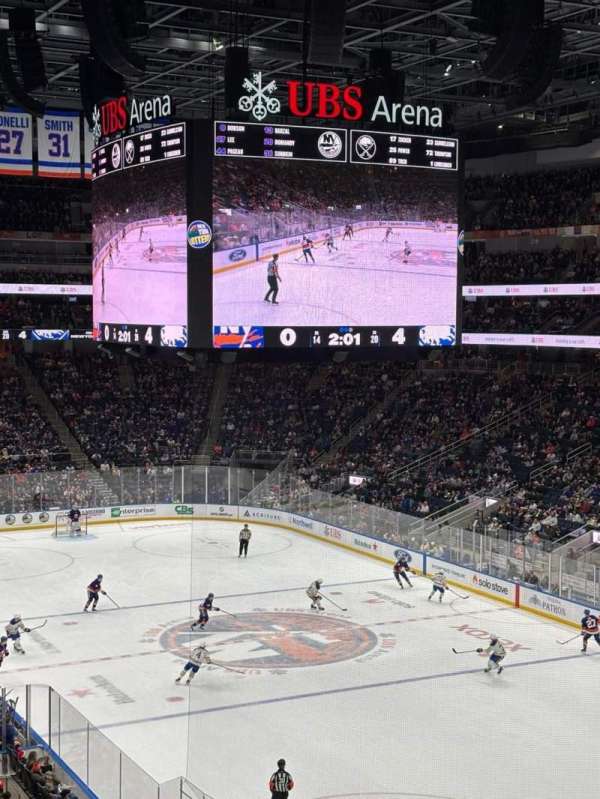 UBS Arena, section: 201A, row: 3, seat: 6