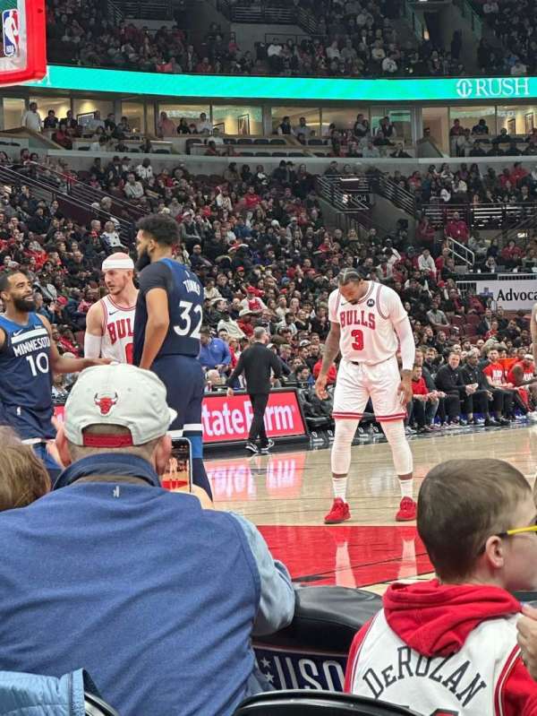 United Center, section: 116, row: A, seat: 2