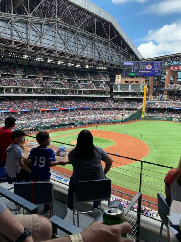 Globe Life Field, section: Texas Terrace, row: 2, seat: 4