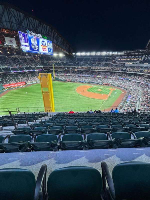 Globe Life Field, section: 202, row: 12, seat: 4