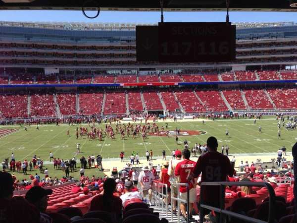 Levi's Stadium, section: C117, row: 37