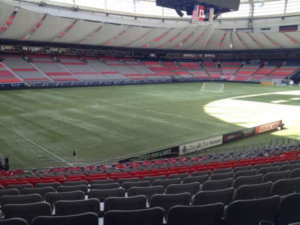 BC Place, section: 221, row: U, seat: 8