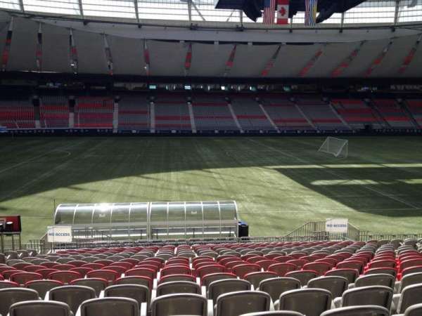 BC Place, section: 216, row: U, seat: 8