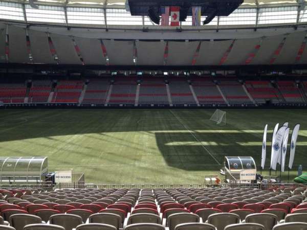 BC Place, section: 215, row: U, seat: 8