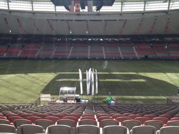 BC Place, section: 214, row: U, seat: 8