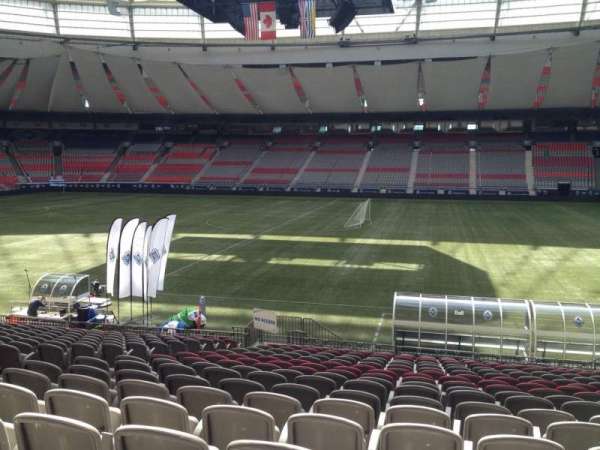 BC Place, section: 213, row: U, seat: 8