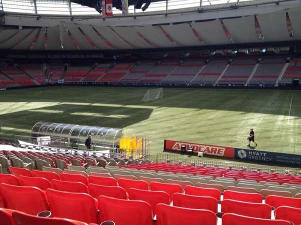 BC Place, section: 211, row: U, seat: 8