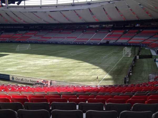 BC Place, section: 209, row: U, seat: 8