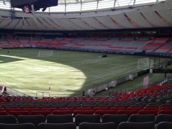 BC Place, section: 207, row: U, seat: 8