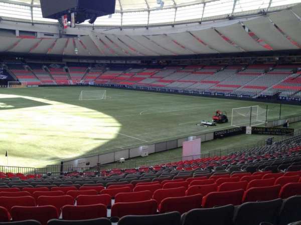 BC Place, section: 206, row: U, seat: 8