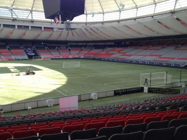BC Place, section: 204, row: U, seat: 8
