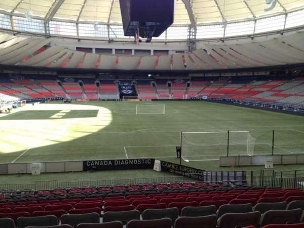 BC Place, section: 202, row: U, seat: 8